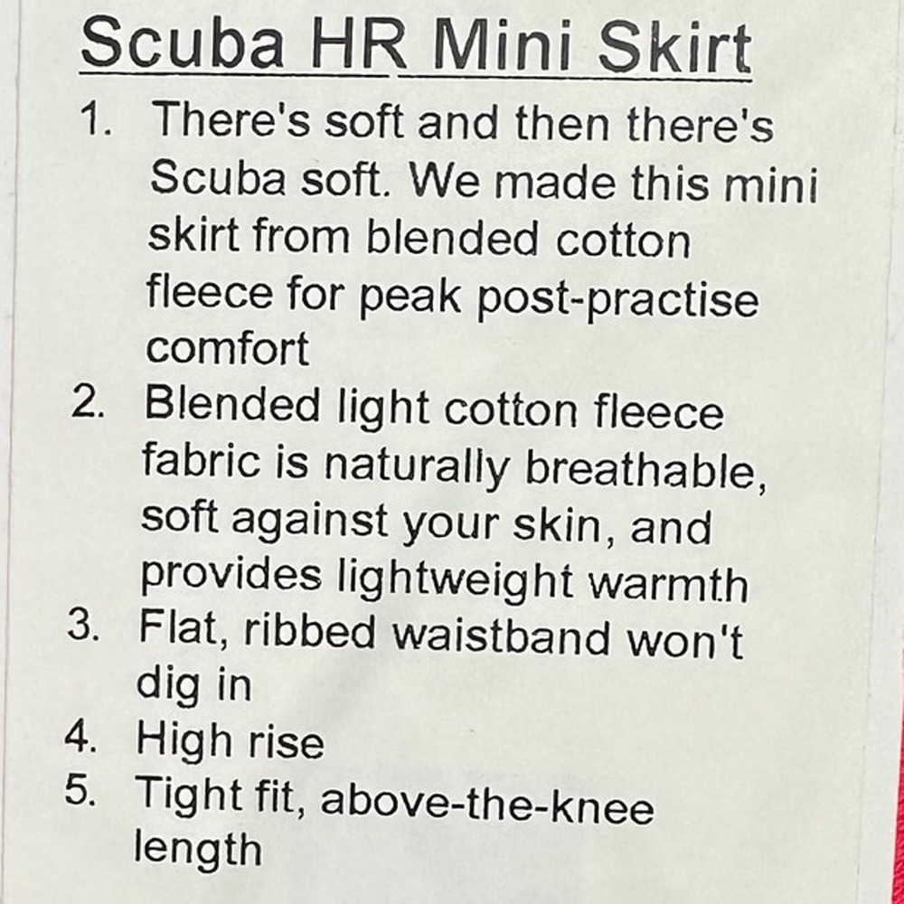 Lululemon Pink Mini Scuba Skirt XS - Picture 3 of 3
